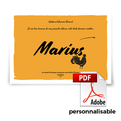 4 pages promotionnel MARIUS