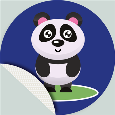 Adhésif distanciation sociale - Panda